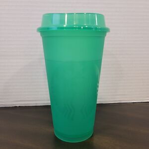 Starbucks Green Reusable Hot Cup, 2021 Summer Release 16oz Coffee Tea